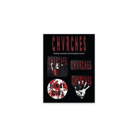 Screen Violence Tour 2022 Enamel Pin Set