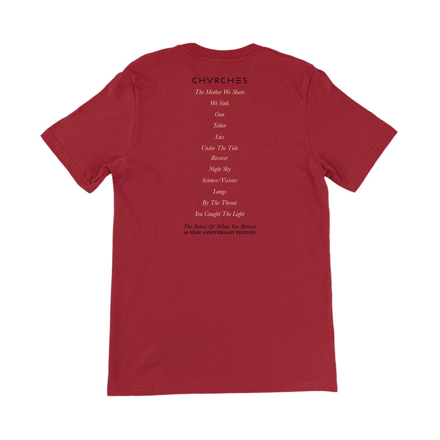 Bones Tracklist T-Shirt